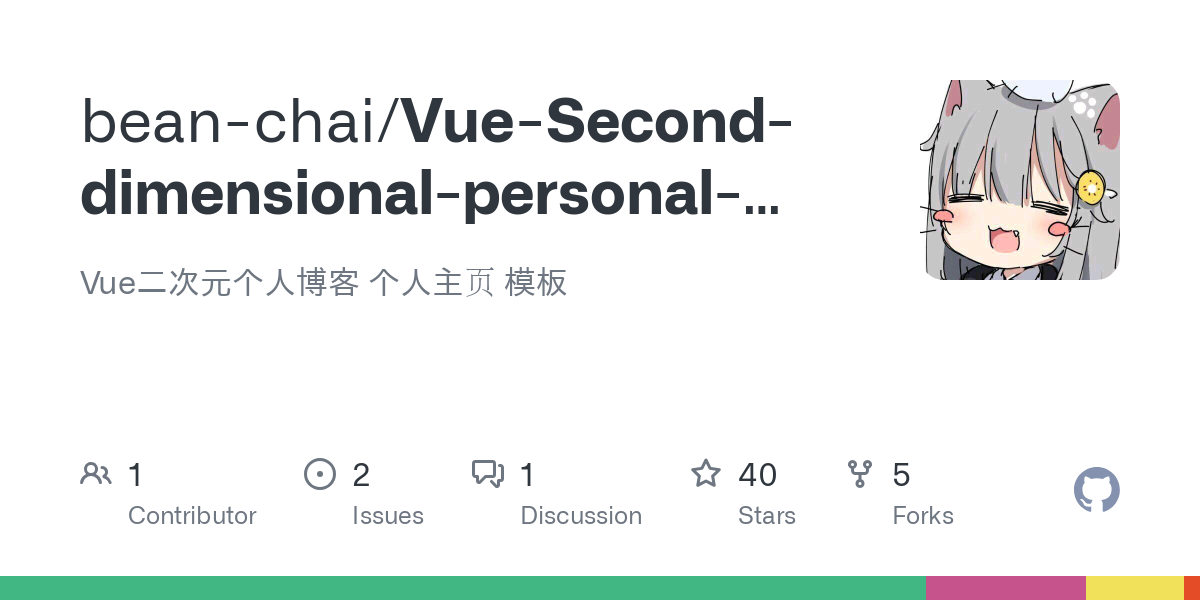 Vue Second dimensional personal blog