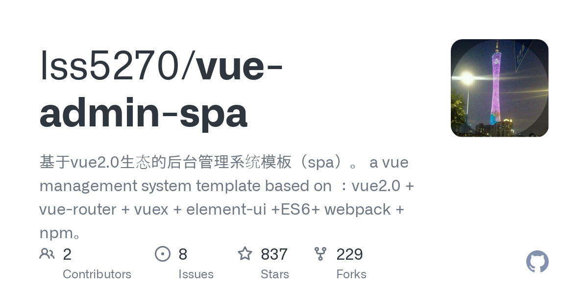 vue admin spa