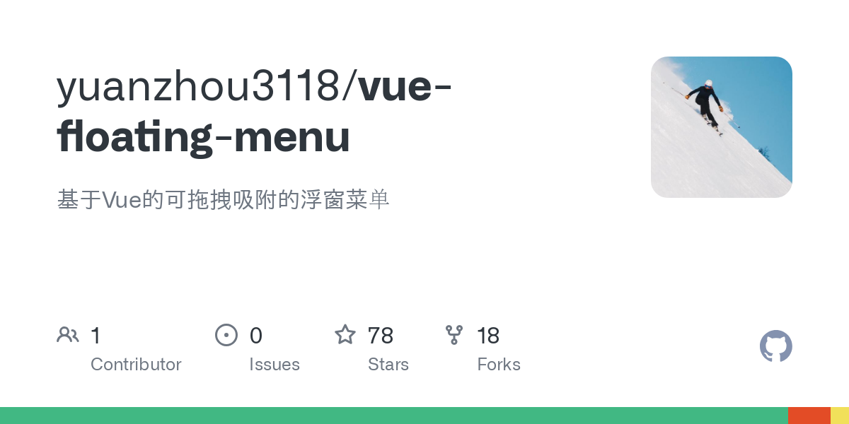 vue floating menu