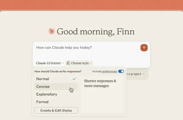 Claude AI d'Anthropic ajoute de nouvelles fonctionnalités de personnalisation, permettant aux utilisateurs de personnaliser leur style d'écriture - Article AI
