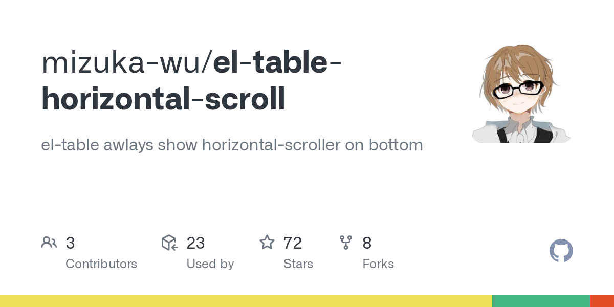 el table horizontal scroll