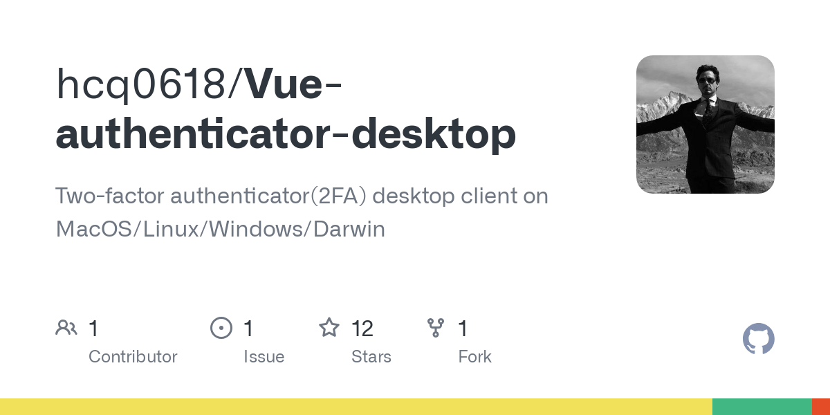 Vue authenticator desktop