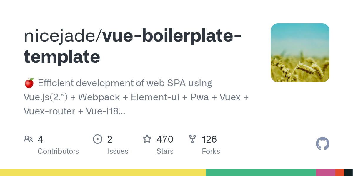 vue boilerplate template