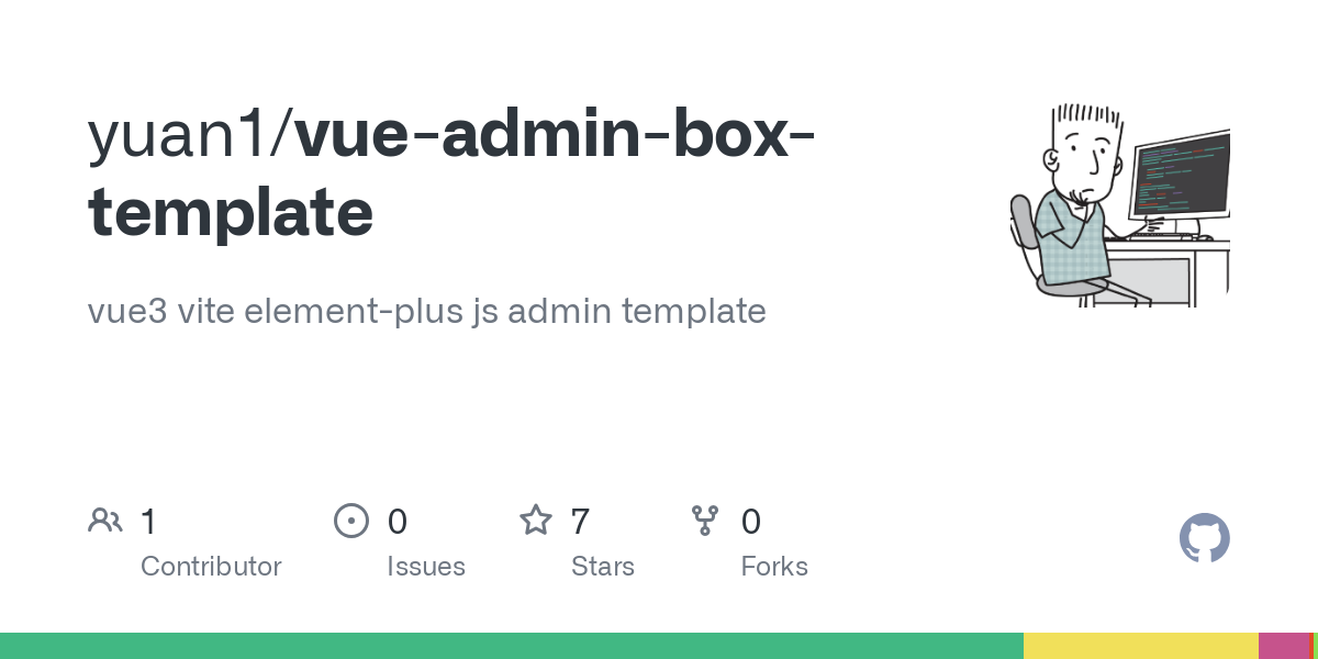 vue admin box template