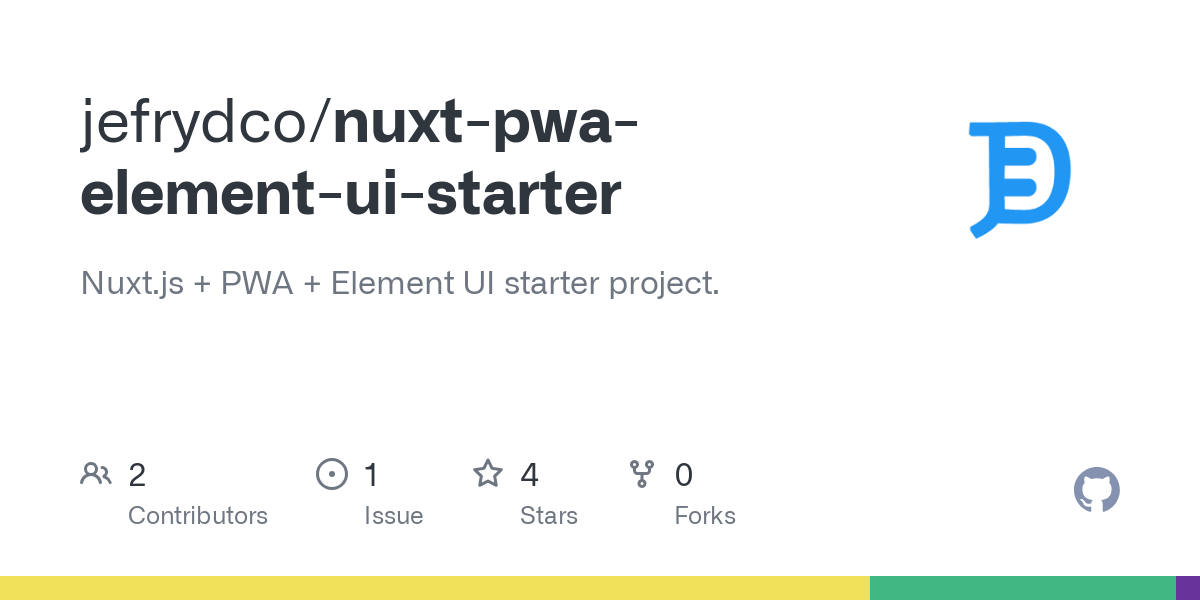 nuxt pwa element ui starter