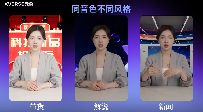 Yuanxiang lança a plataforma humana digital inteligente "Yuanxiang Daily Broadcast" para se adaptar ao mesmo tom e estilo em várias cenas - artigo AI