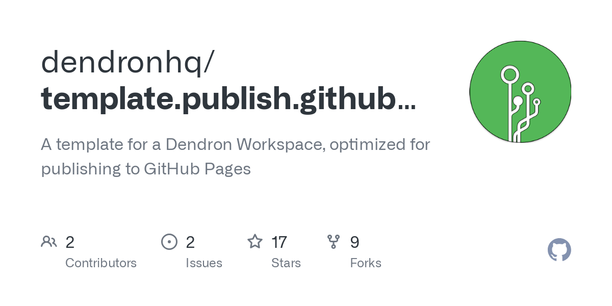 template.publish.github action