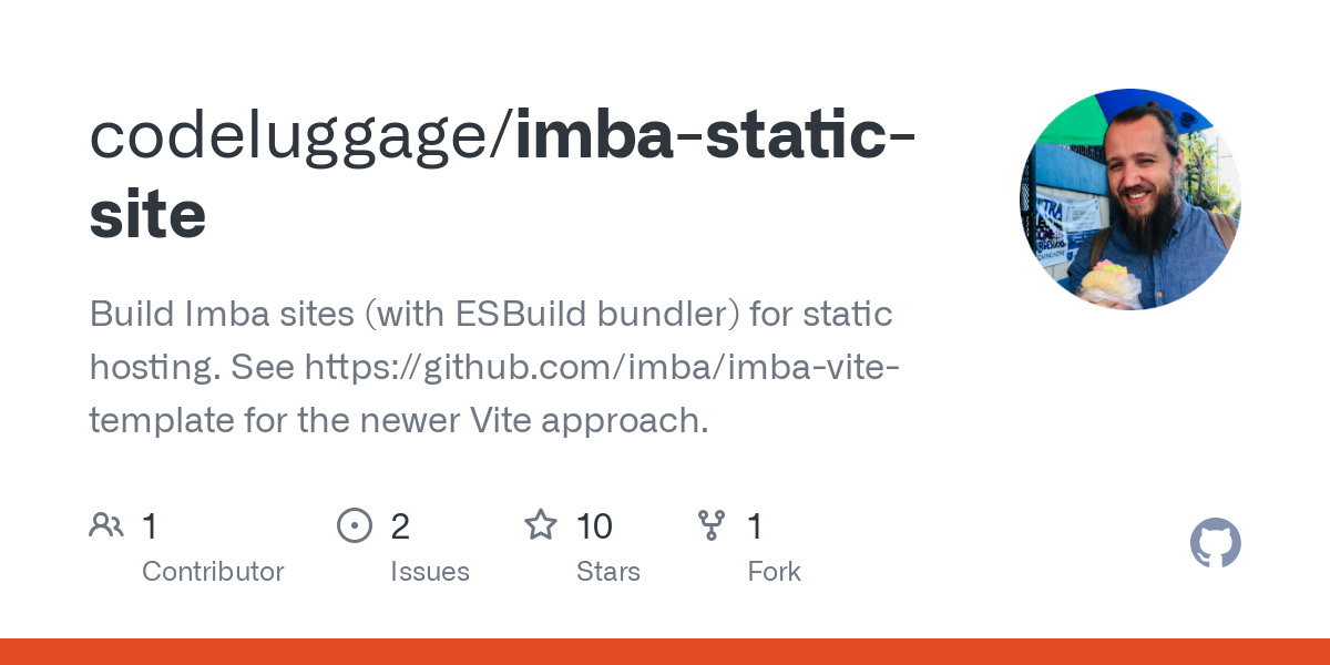 imba static site