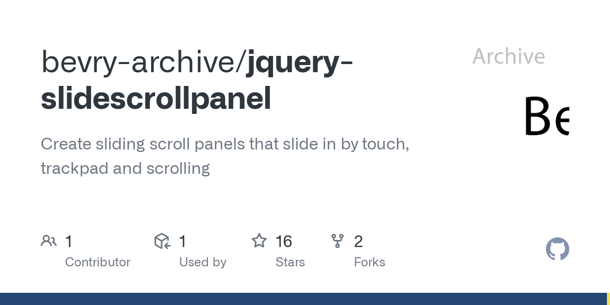 jquery slidescrollpanel