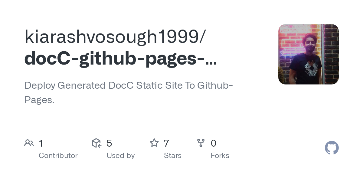 docC github pages deploy