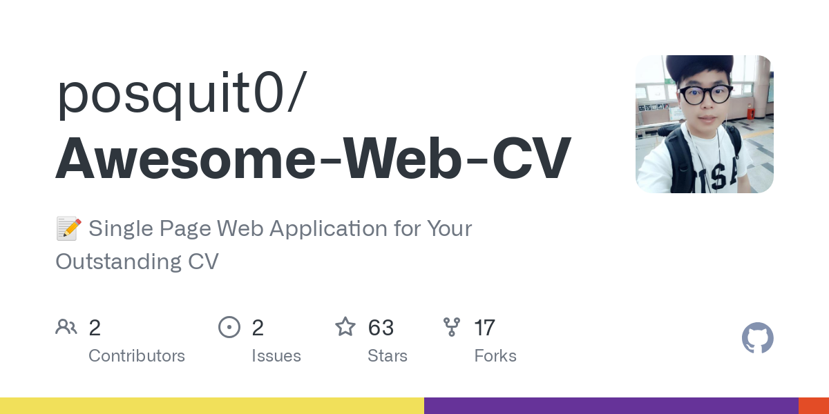 Awesome Web CV