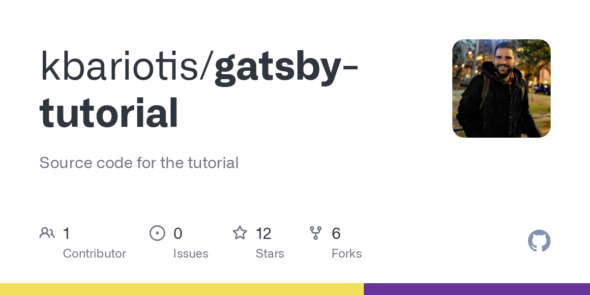 gatsby tutorial