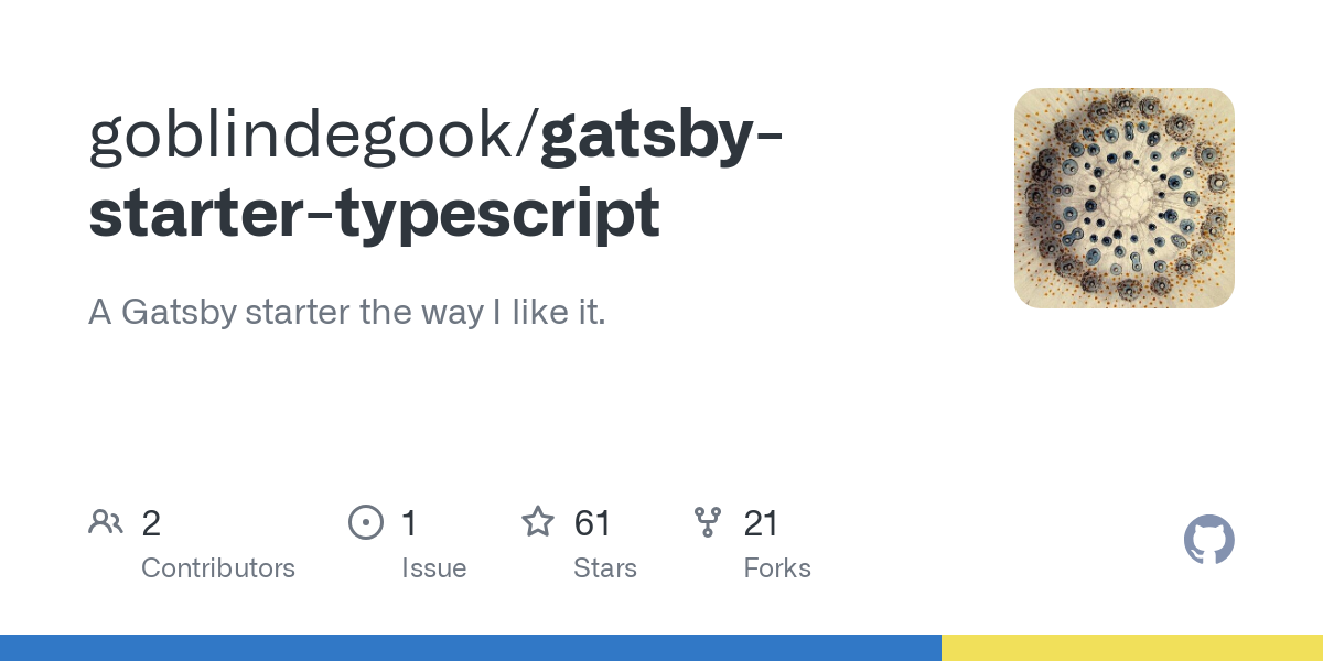 gatsby starter typescript