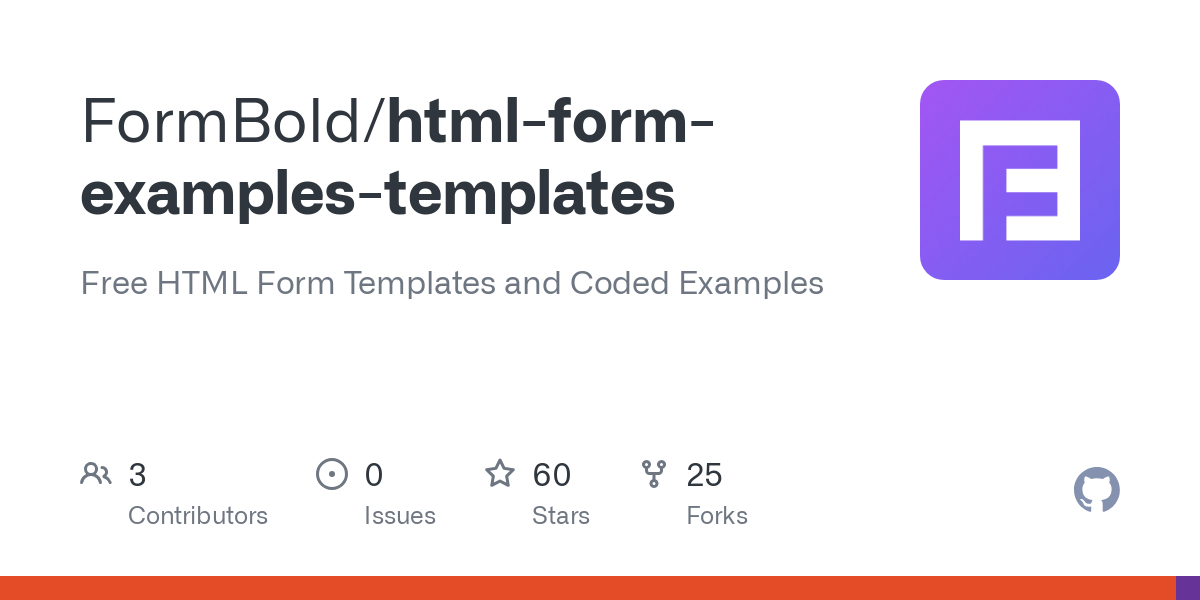 html form examples templates