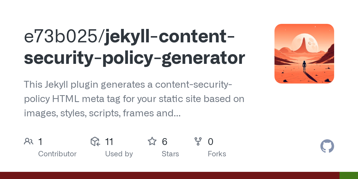 jekyll content security policy generator