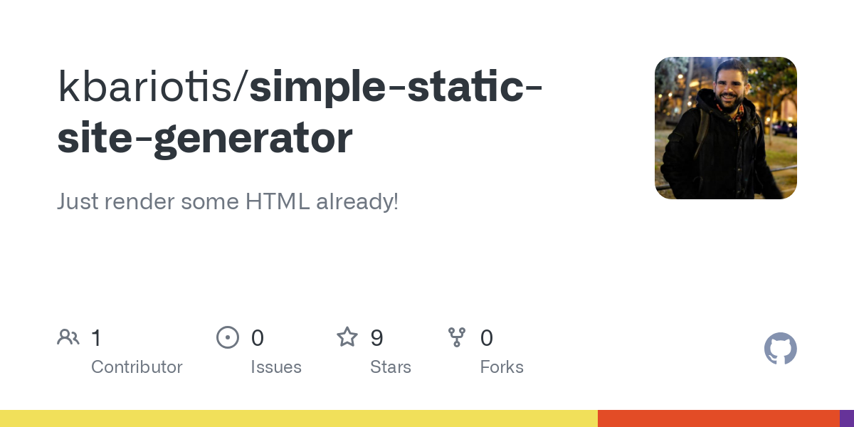 simple static site generator