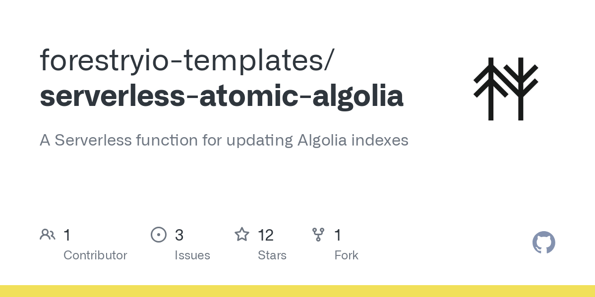 serverless atomic algolia