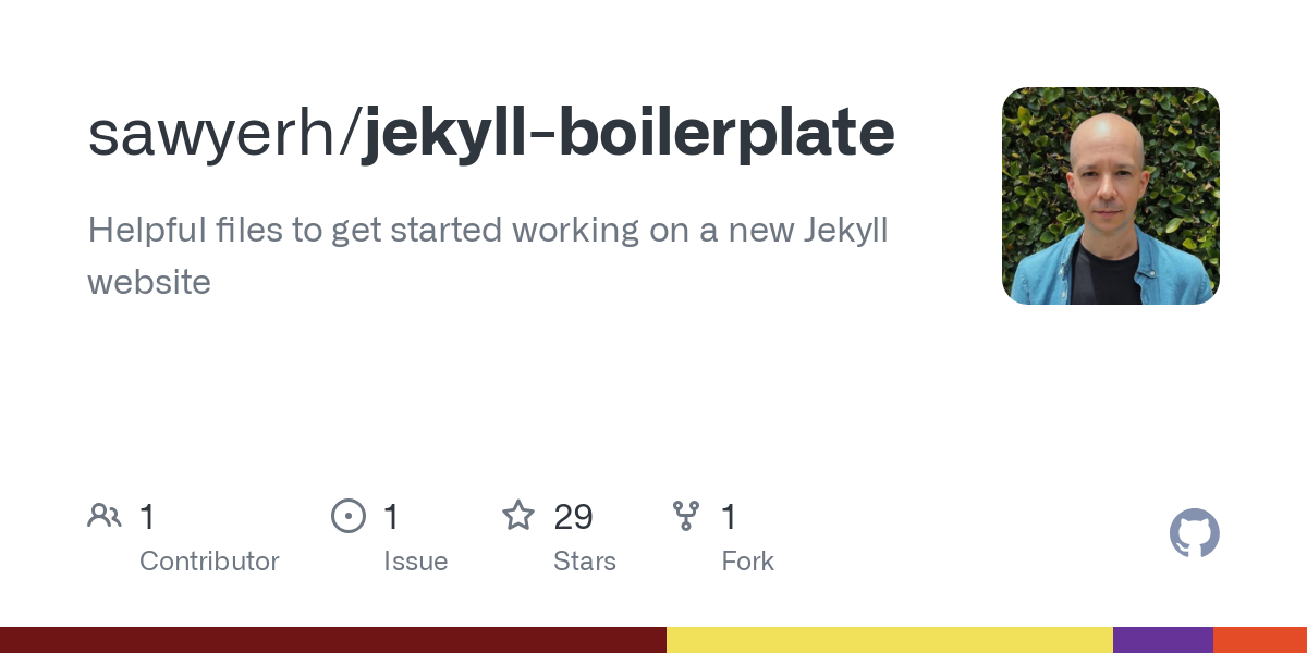 jekyll boilerplate