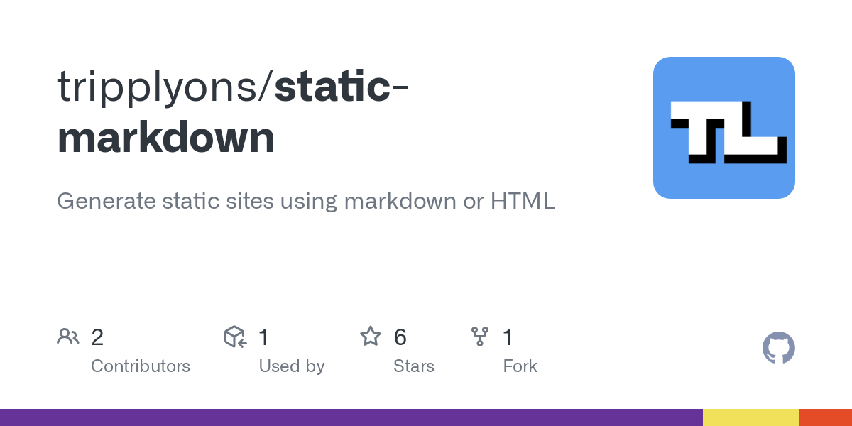 static markdown