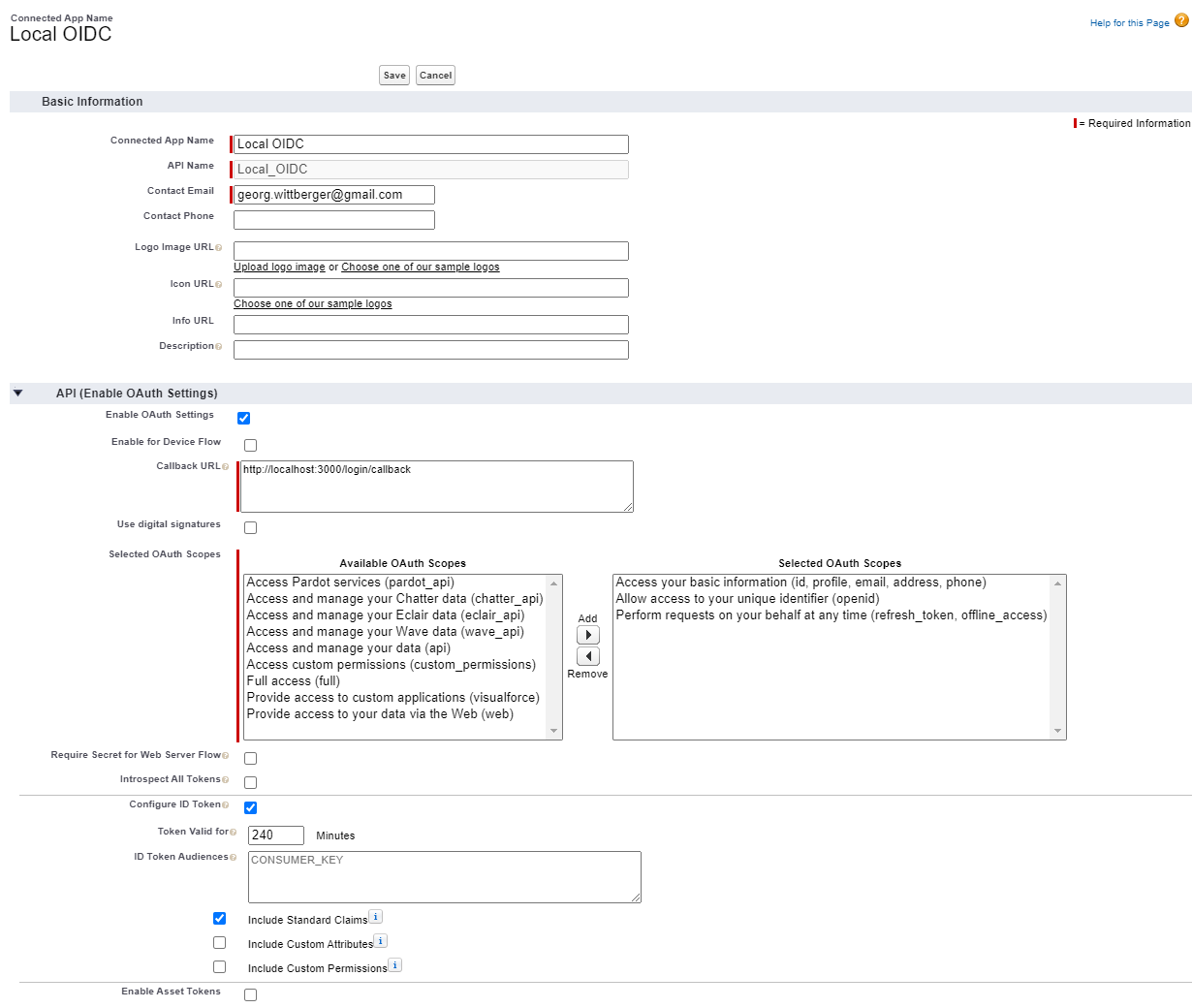 Konfigurasi Aplikasi Salesforce Connected