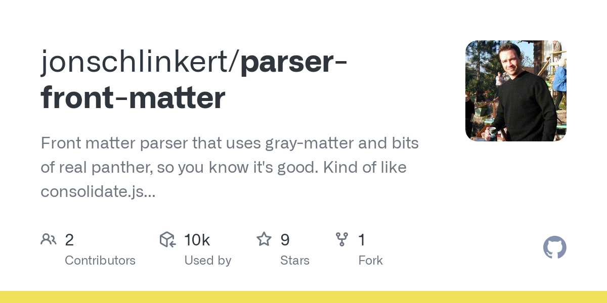 parser front matter