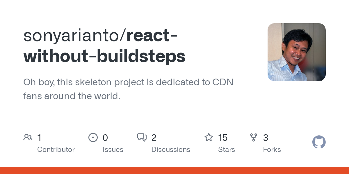 react without buildsteps