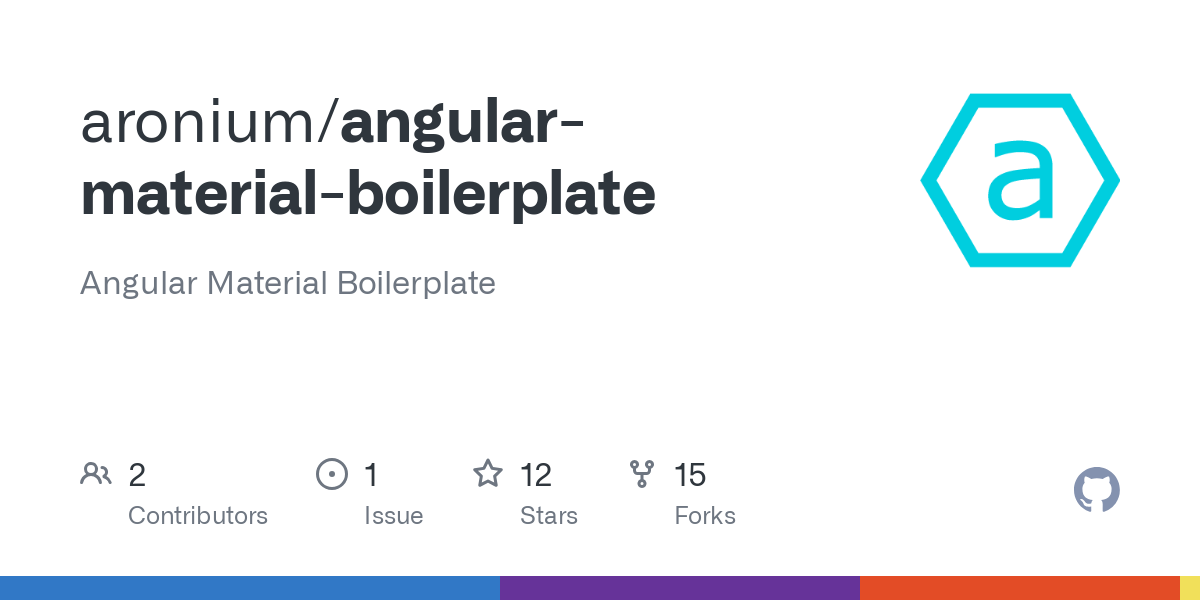 angular material boilerplate