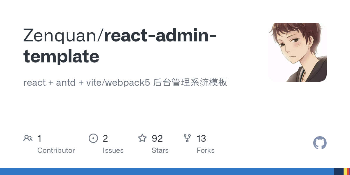 react admin template