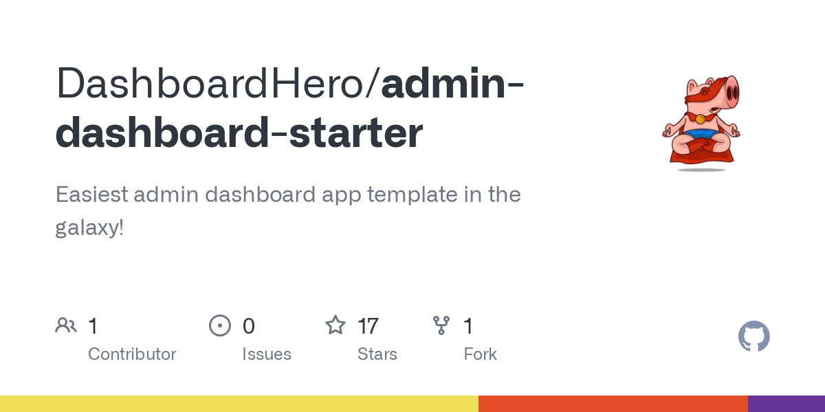 admin dashboard starter