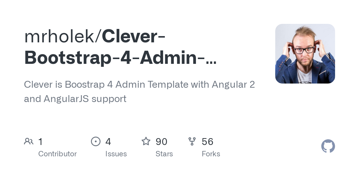 Clever Bootstrap 4 Admin Template with AngularJS Angular 2 support