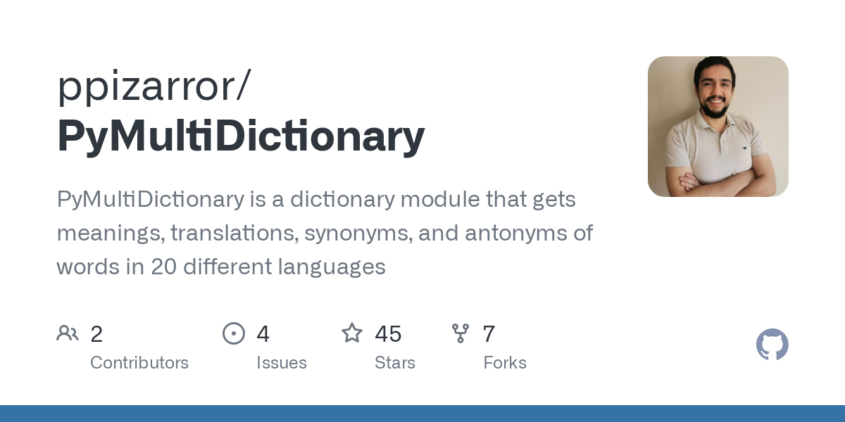 PyMultiDictionary