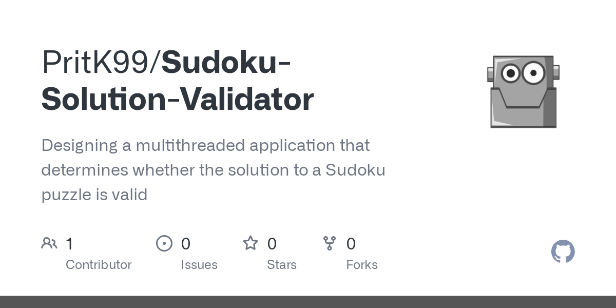 Sudoku Solution Validator