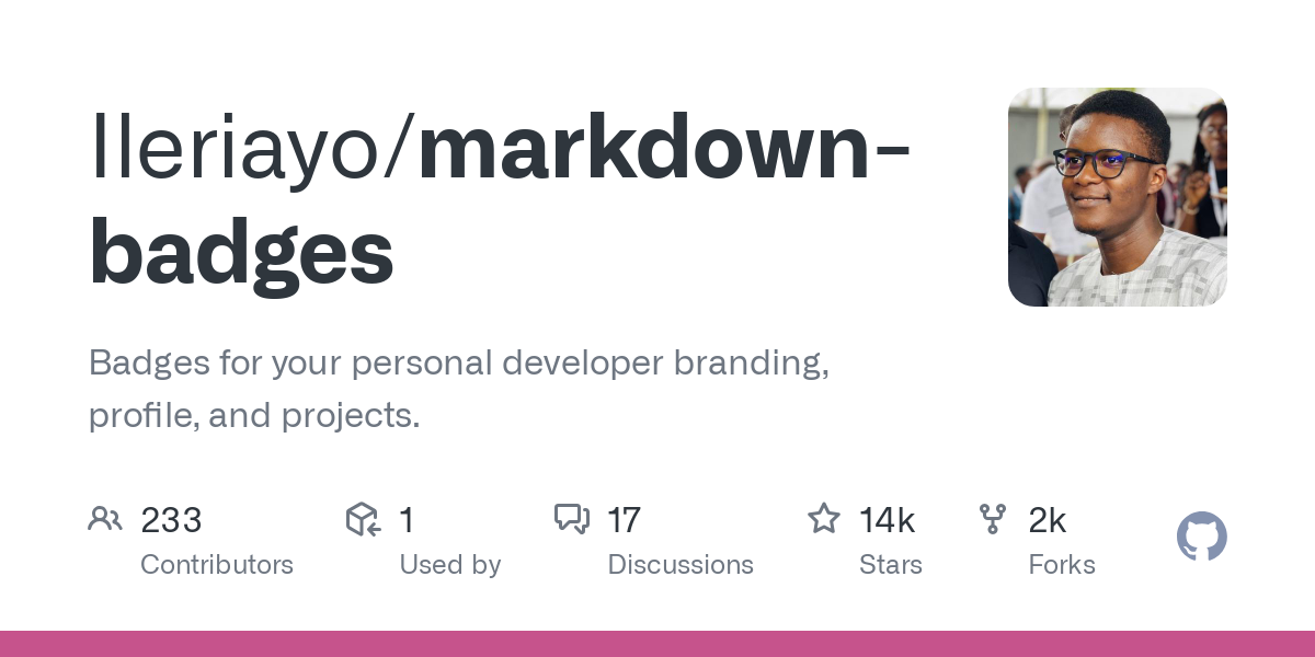 markdown badges