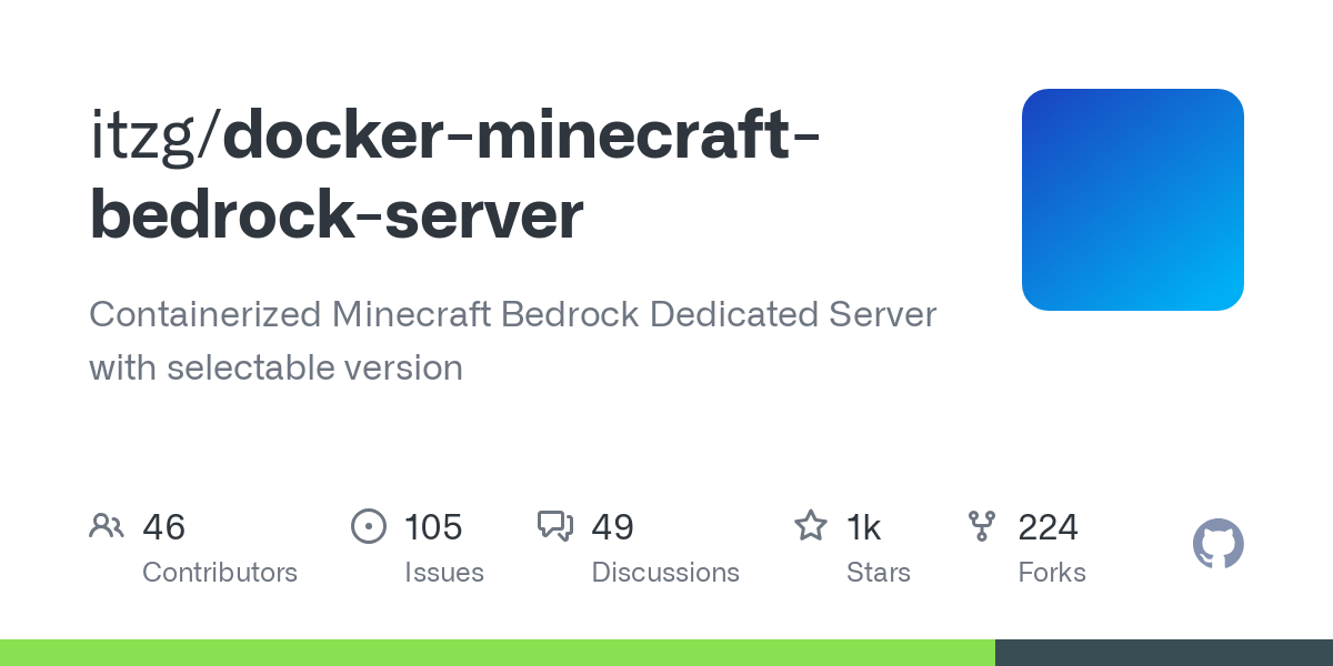 docker minecraft bedrock server