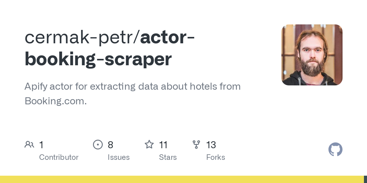 actor booking scraper