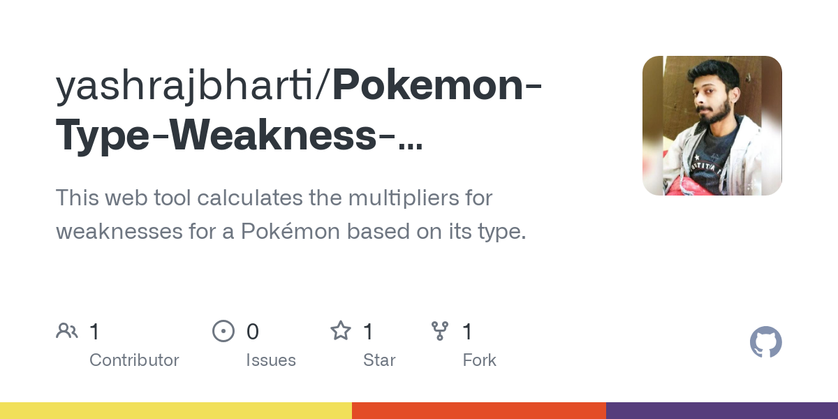 Pokemon Type Weakness Calculator