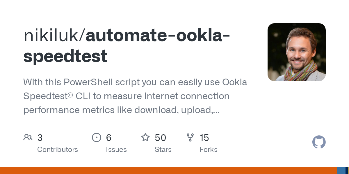 automate ookla speedtest