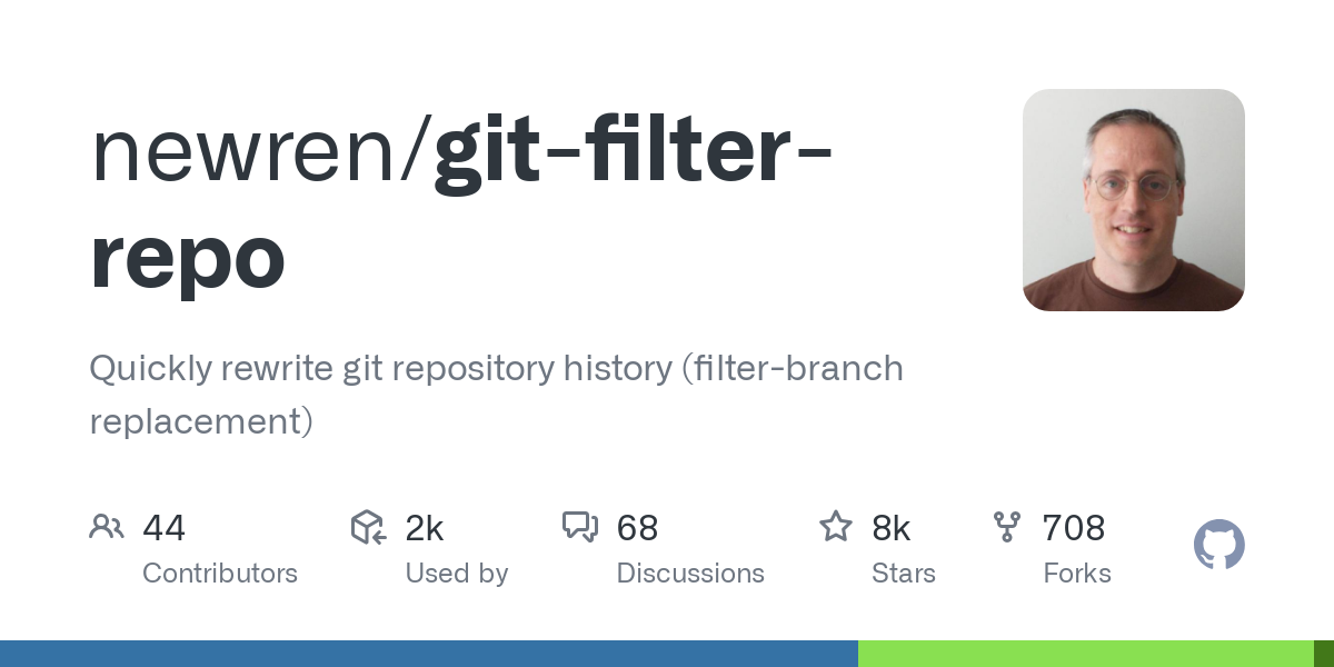 git filter repo