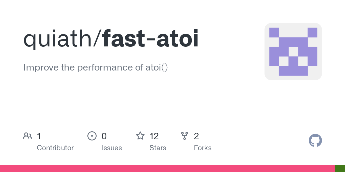 fast atoi