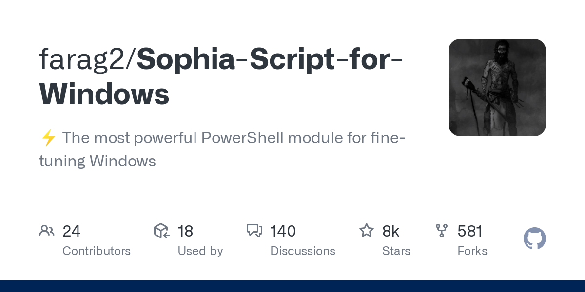 Sophia Script for Windows