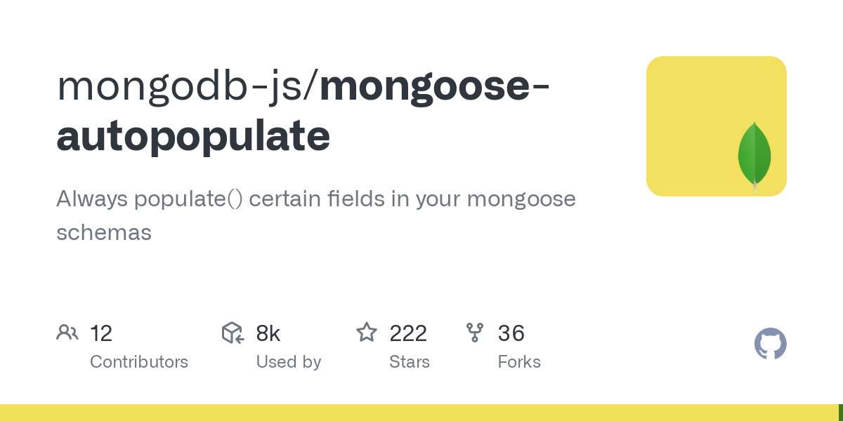 mongoose autopopulate