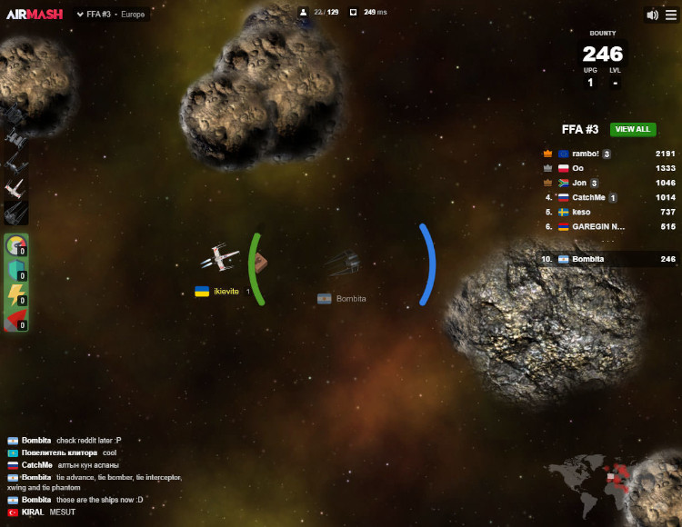 Screenshot of Starmash