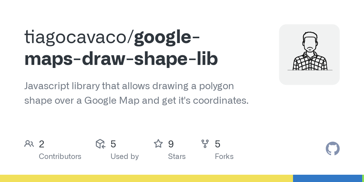 google maps draw shape lib