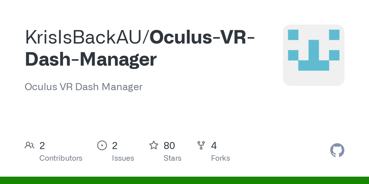 Oculus VR Dash Manager