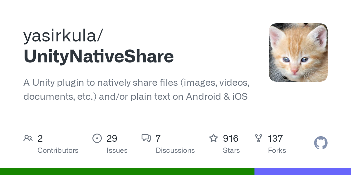 UnityNativeShare