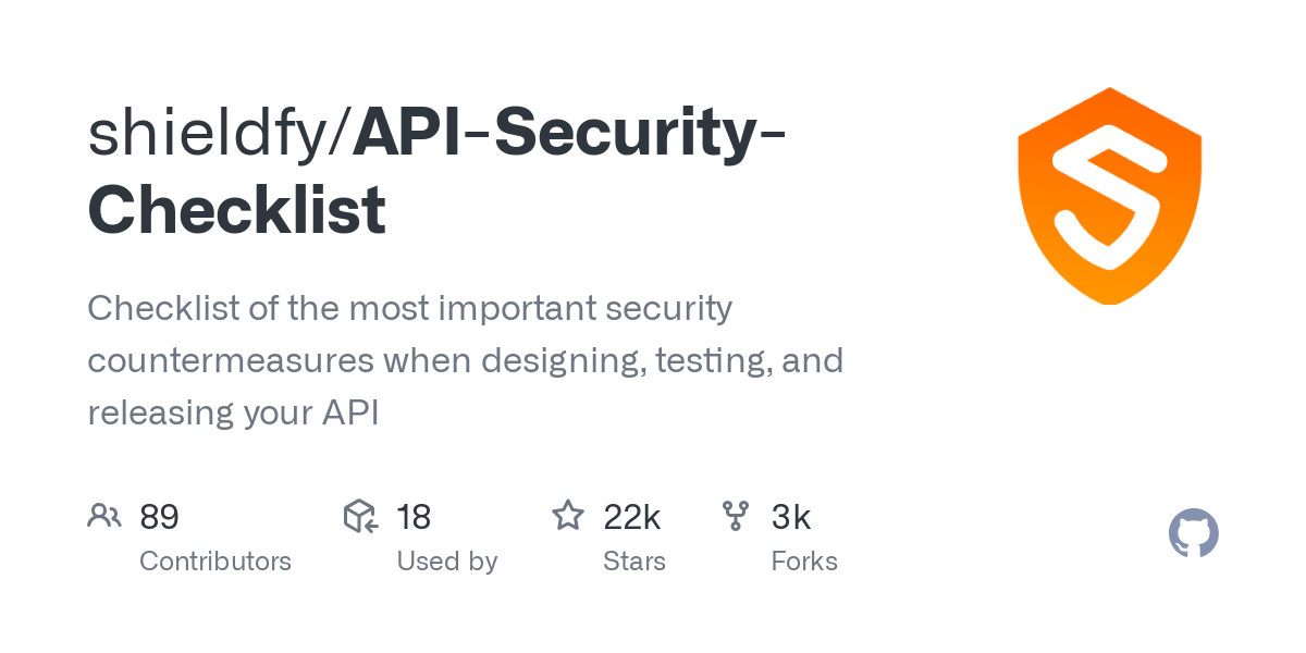 API Security Checklist