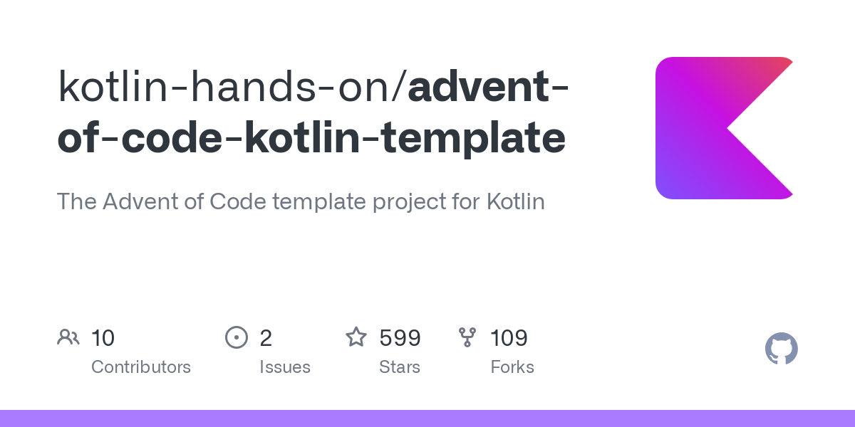 advent of code kotlin template