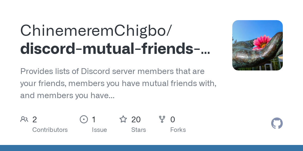 discord mutual friends and servers