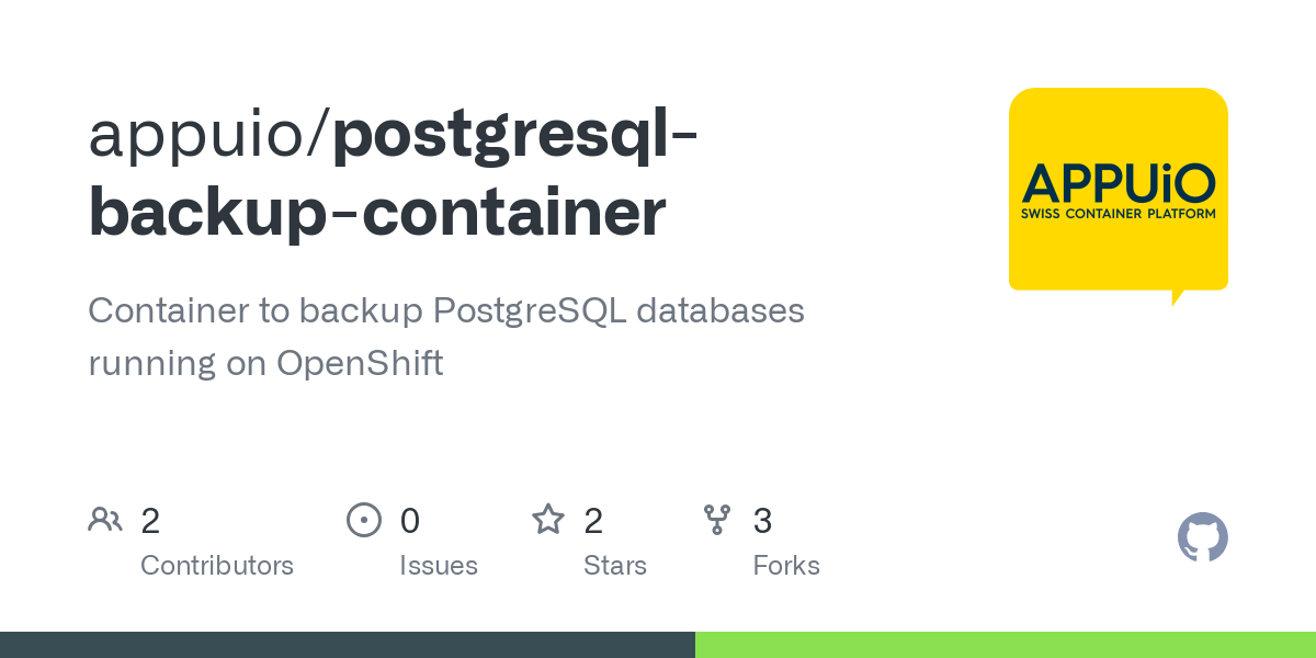 postgresql backup container