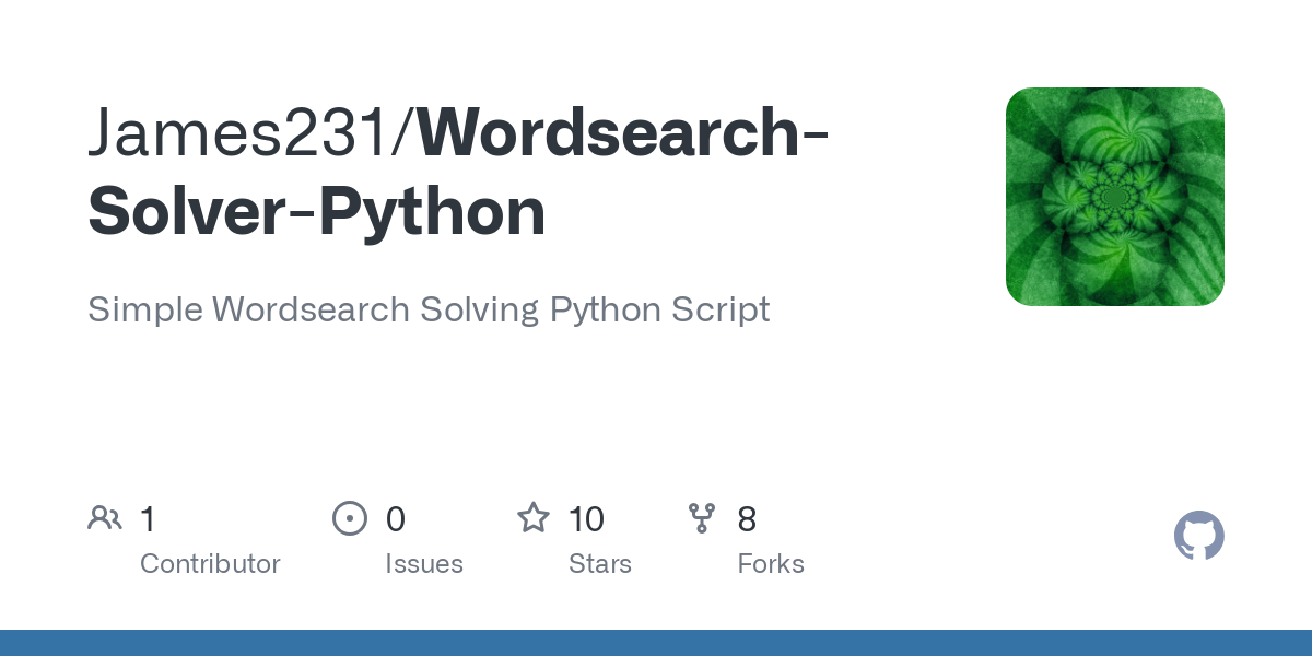 Wordsearch Solver Python